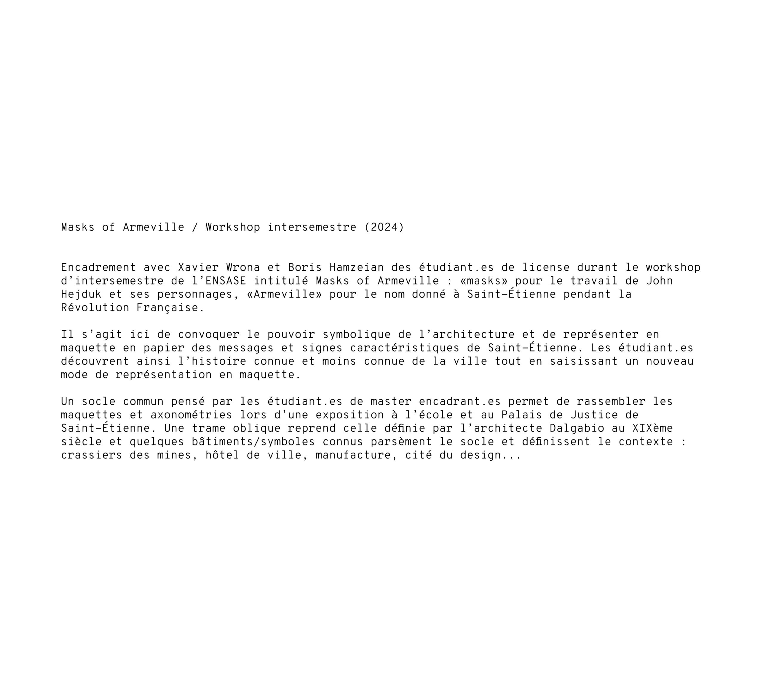 Masks of Armeville - Texte Masks of Armeville - Texte