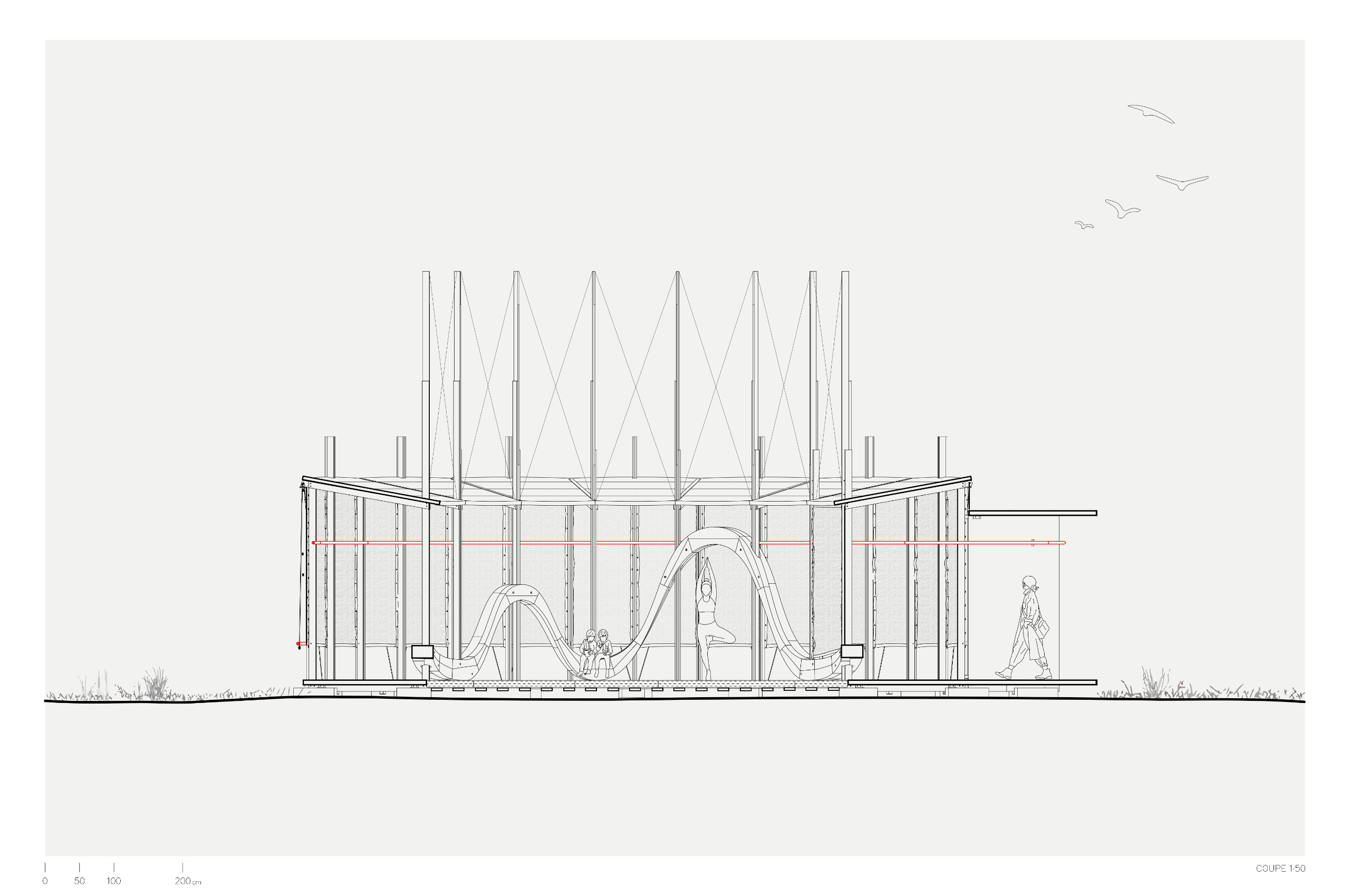 Pavillon LA ROUTINE - Archi-Folies 2024 Pavillon LA ROUTINE - Archi-Folies 2024