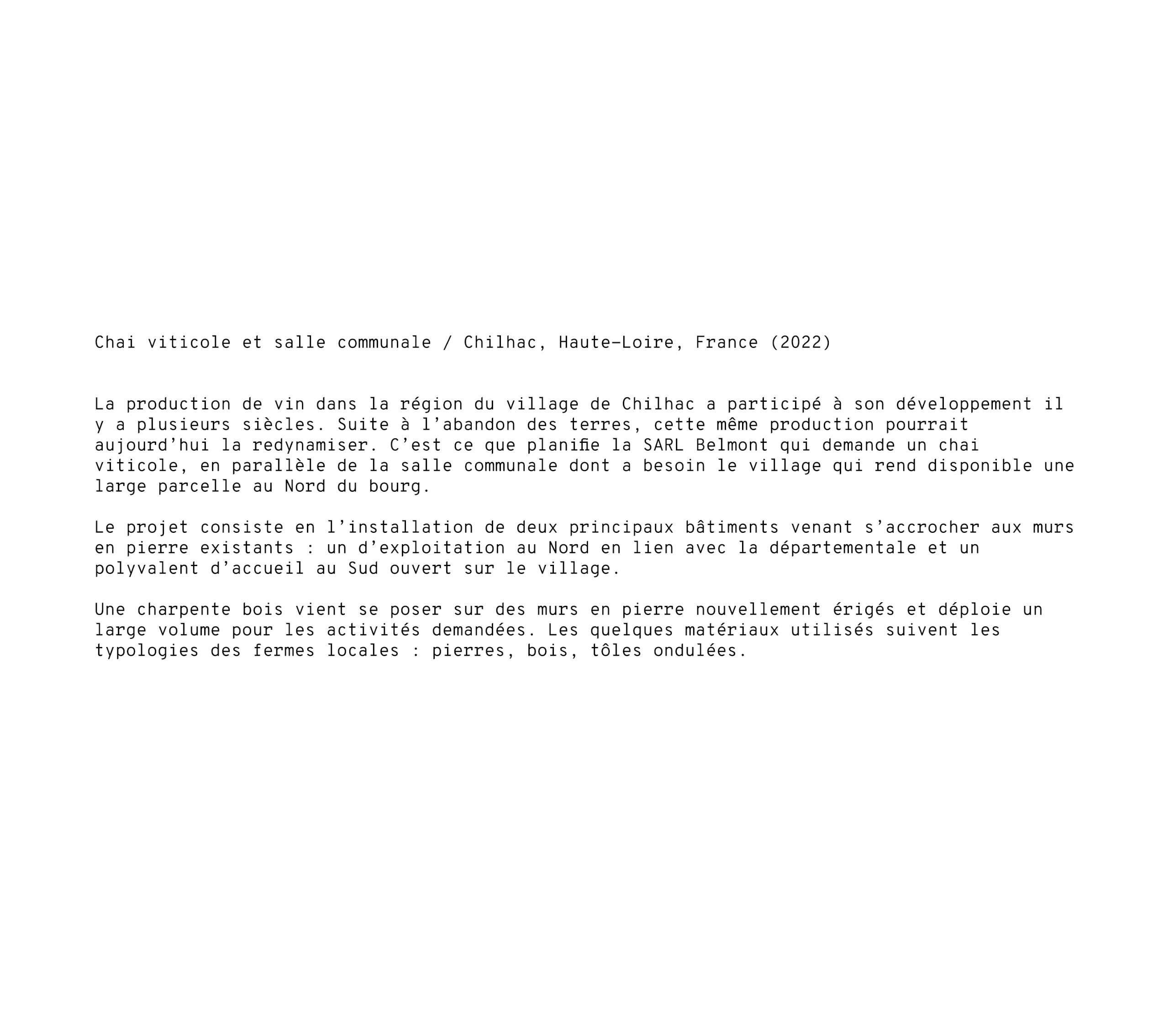 Chilhac - Chai viticole et salle communale Chilhac - Chai viticole et salle communale