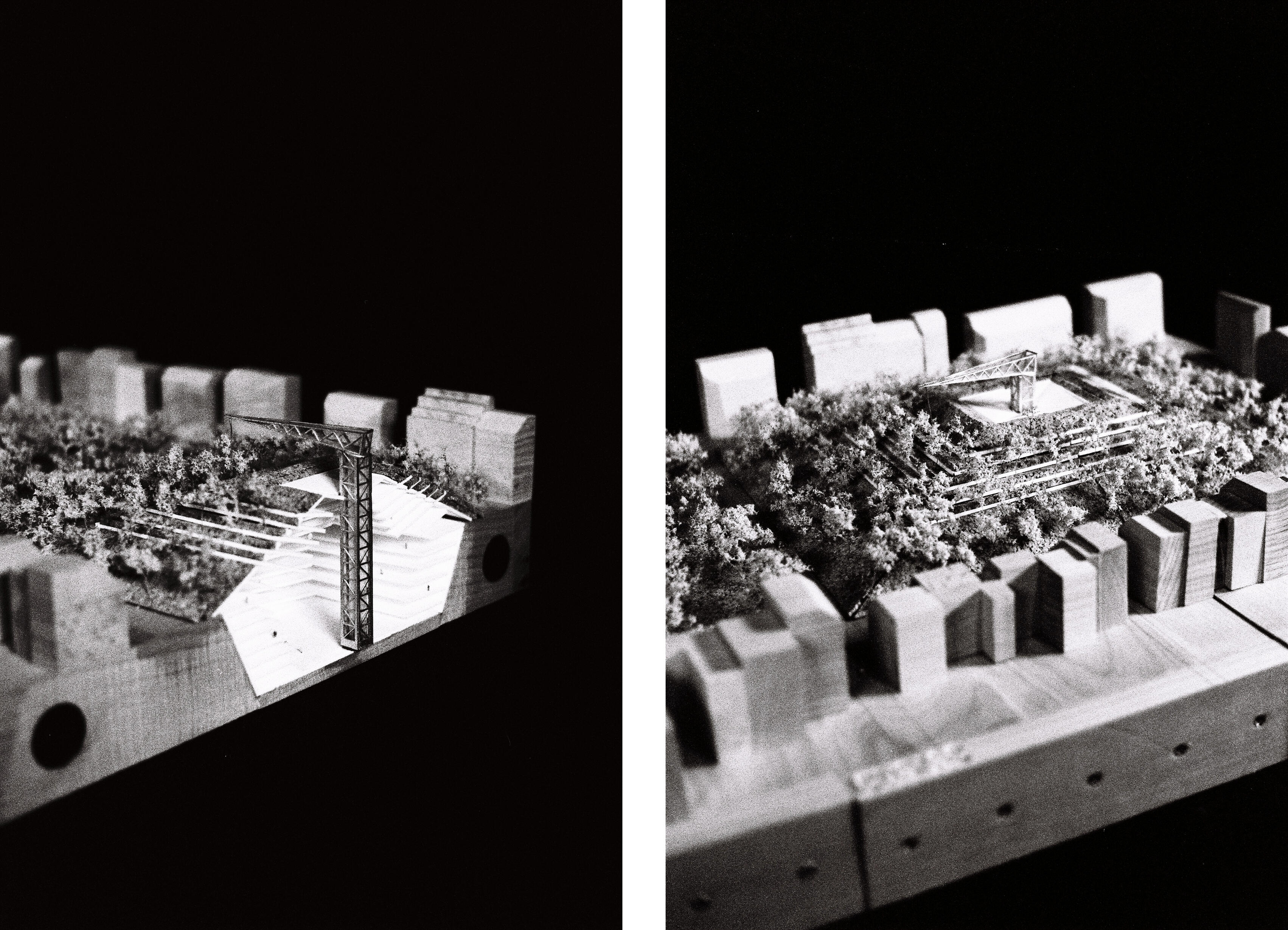 Claude Parent - Maquette Tumulus Urbain - Concours Beaubourg 1971 (Académie d'Architecture) Claude Parent - Maquette Tumulus Urbain - Concours Beaubourg 1971 (Académie d'Architecture)