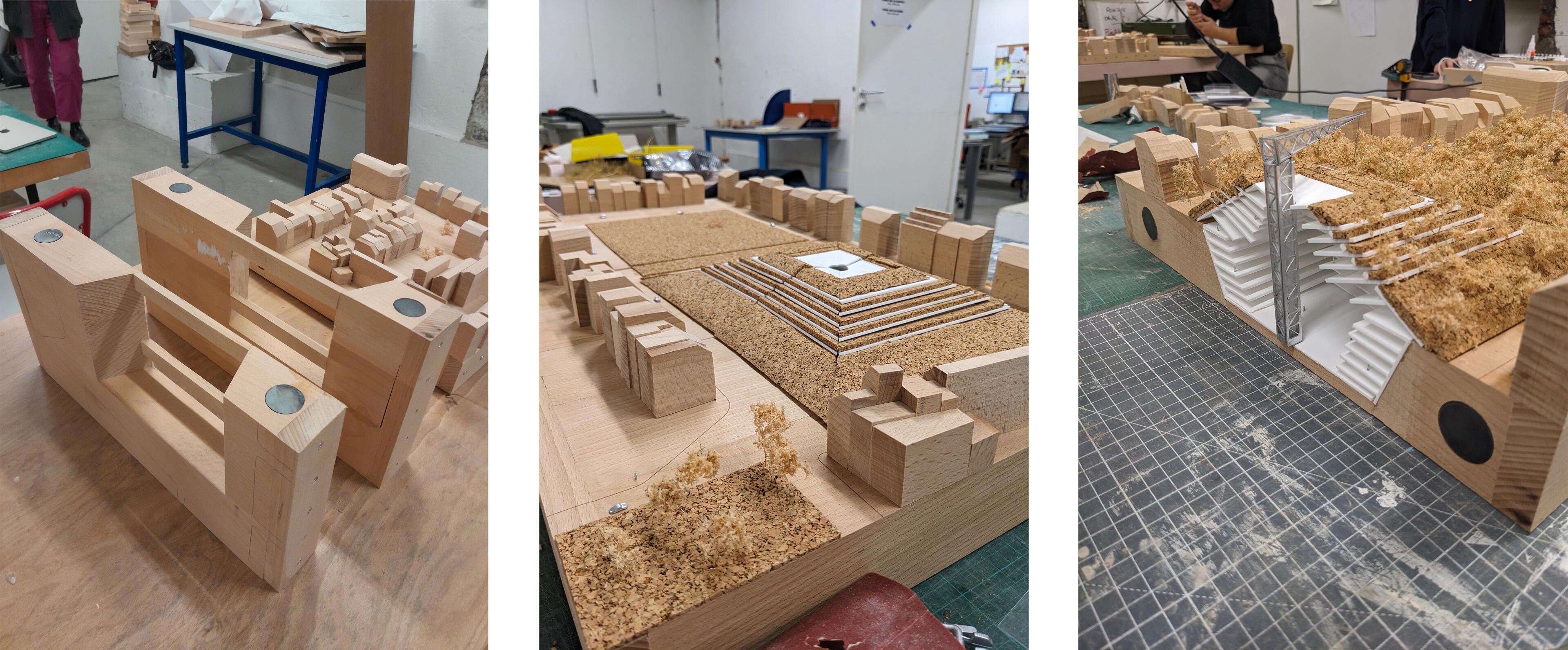 Claude Parent - Maquette Tumulus Urbain - Concours Beaubourg 1971 (Académie d'Architecture) Production Claude Parent - Maquette Tumulus Urbain - Concours Beaubourg 1971 (Académie d'Architecture) Production