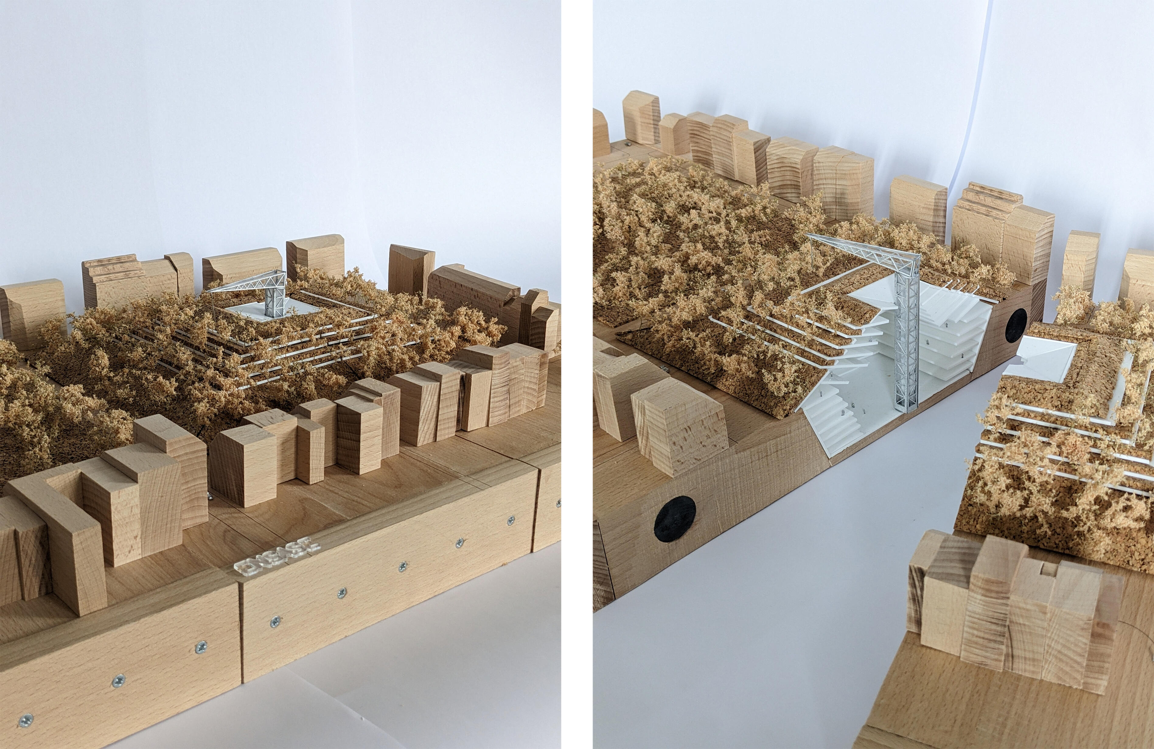 Claude Parent - Maquette Tumulus Urbain - Concours Beaubourg 1971 (Académie d'Architecture) Claude Parent - Maquette Tumulus Urbain - Concours Beaubourg 1971 (Académie d'Architecture)