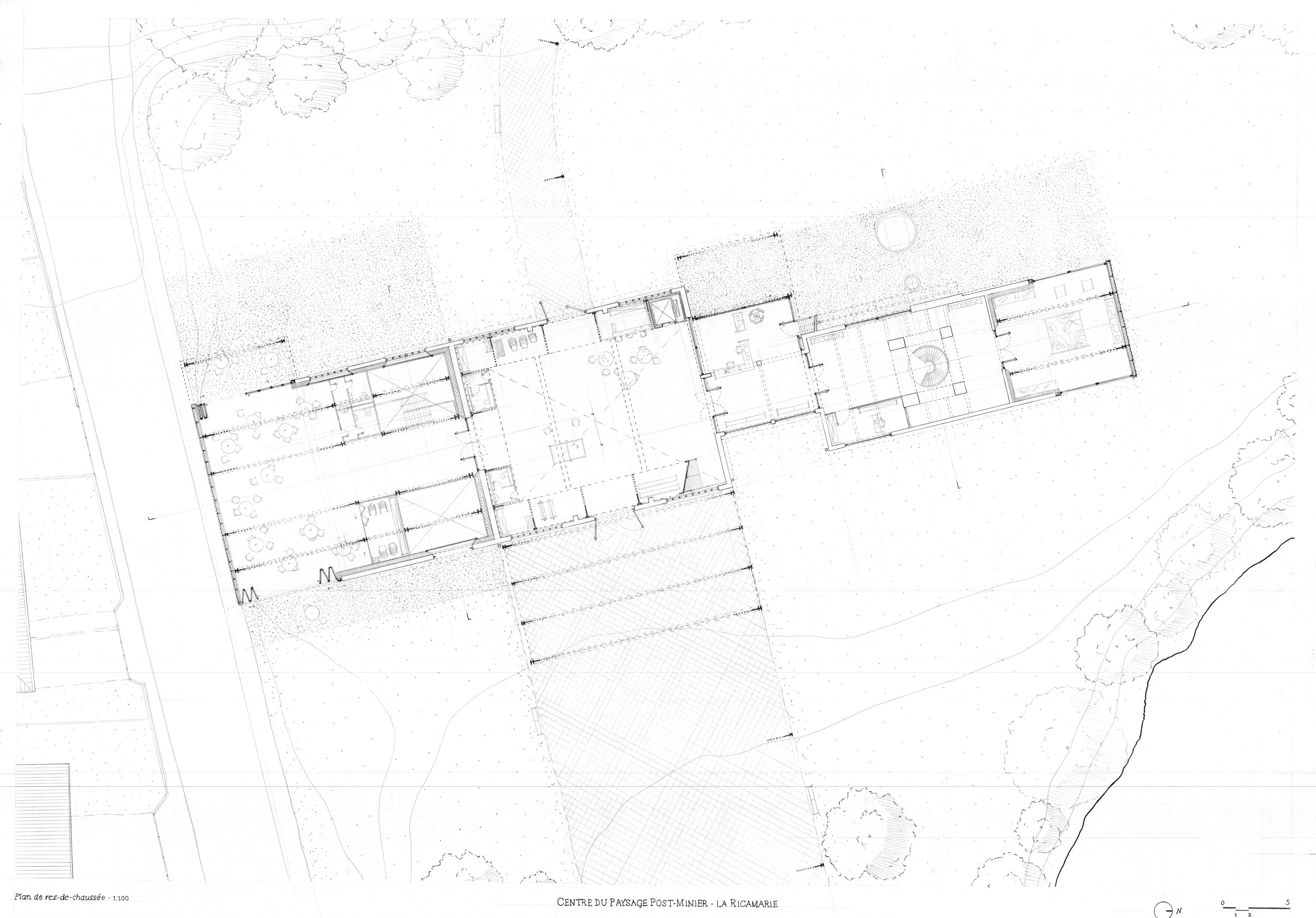 Le Puits des Combes - Plan de RDC 100 Le Puits des Combes - Plan de RDC 100